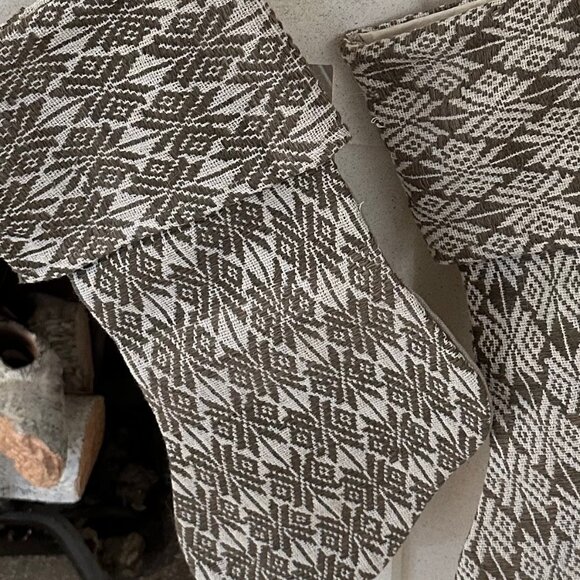 Pair of Amber Interiors Vintage Christmas Stockings - Picture 4 of 4